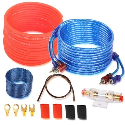 XMSJSIY Anschluss Set Auto Verstärker Kabel Set, Subwoofer Kabel Set Endstufe...