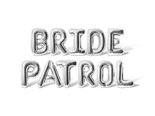 BRIDE PATROL Letter Balloon Banner - Bachelorette Party Backdrop Decorations
