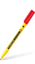 Pack Of 10 STAEDTLER Fineliner Noris Writing Pen Red
