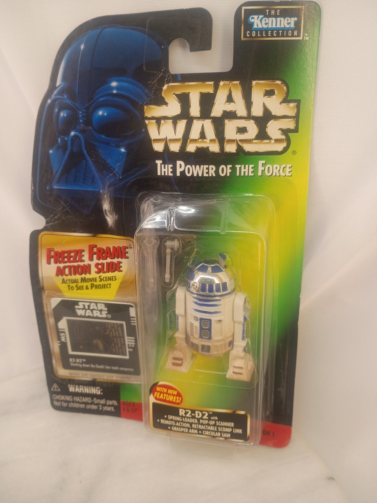 1997 Kenner Star Wars The Power Of The Force R2-D2 Freeze Frame Action Slide