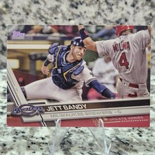 2017 Topps Mother’s Day Hot Pink JETT BANDY 23/50 #US266 Milwaukee Brewers