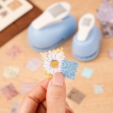 Punzone Per Etichette Regalo 3 In 1 4,5 Cm: Kit Craft Con Corda Di Canapa E Graffette, Per Scrapbooking E Biglietti Fai Da Te - 2