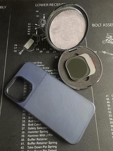 iPhone 15 Pro Max Moment Case with VND and Anti-Glare Lens 2-7 Stop Black