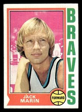 1974 TOPPS JACK MARIN 26 VG BASKETBALL BUFFALO BRAVES