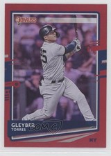 2020 Panini Donruss Photo Variation Holo Red Gleyber Torres (Batting) #91 03i7