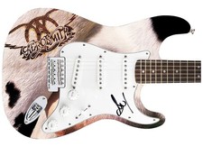 Aerosmith Steven Tyler Autographed Fender 1/1 Get A Grip Album Graphics Guitar