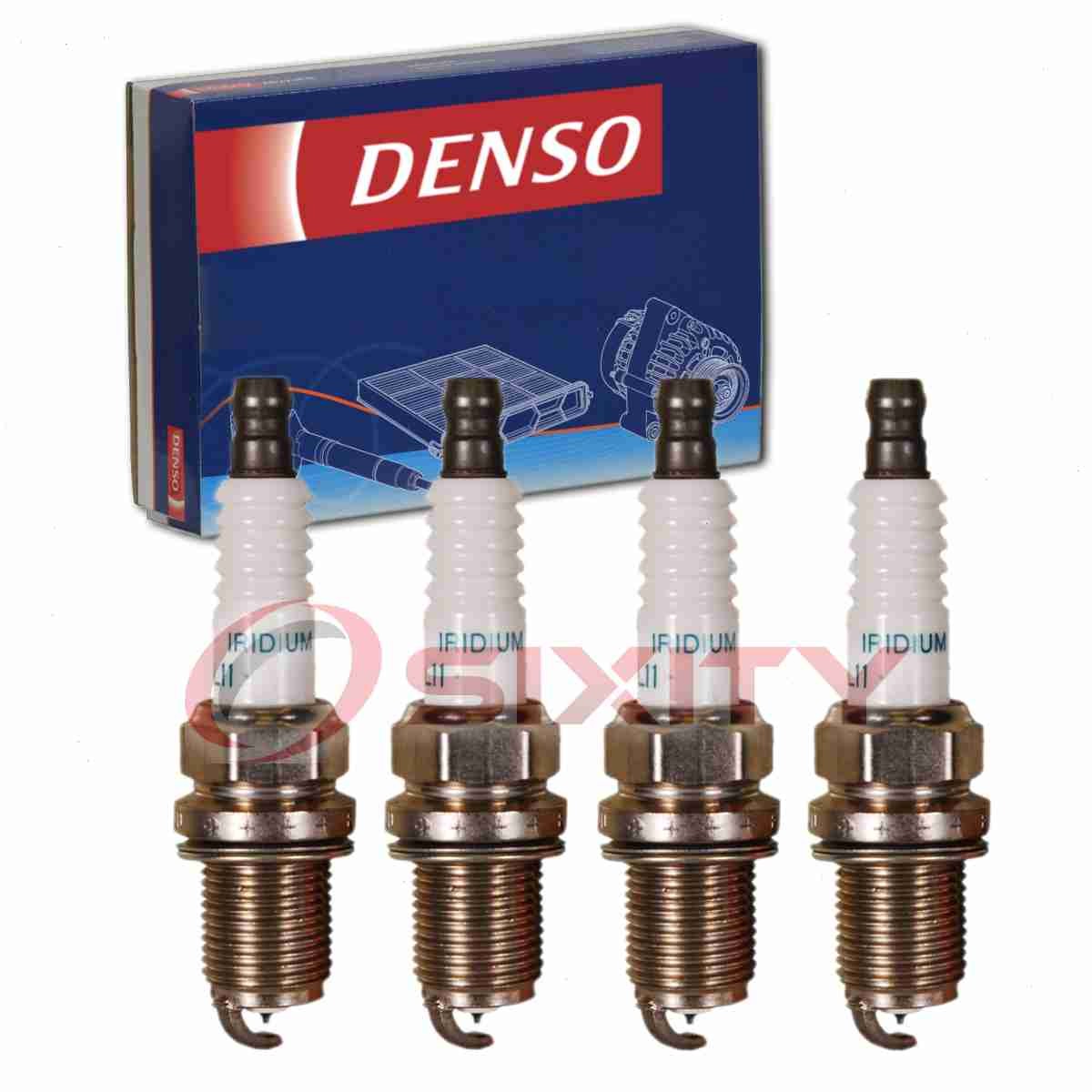 4 pc Denso Spark Plugs for 1990-2009 Subaru Legacy 2.2L 2.5L H4 Ignition yy