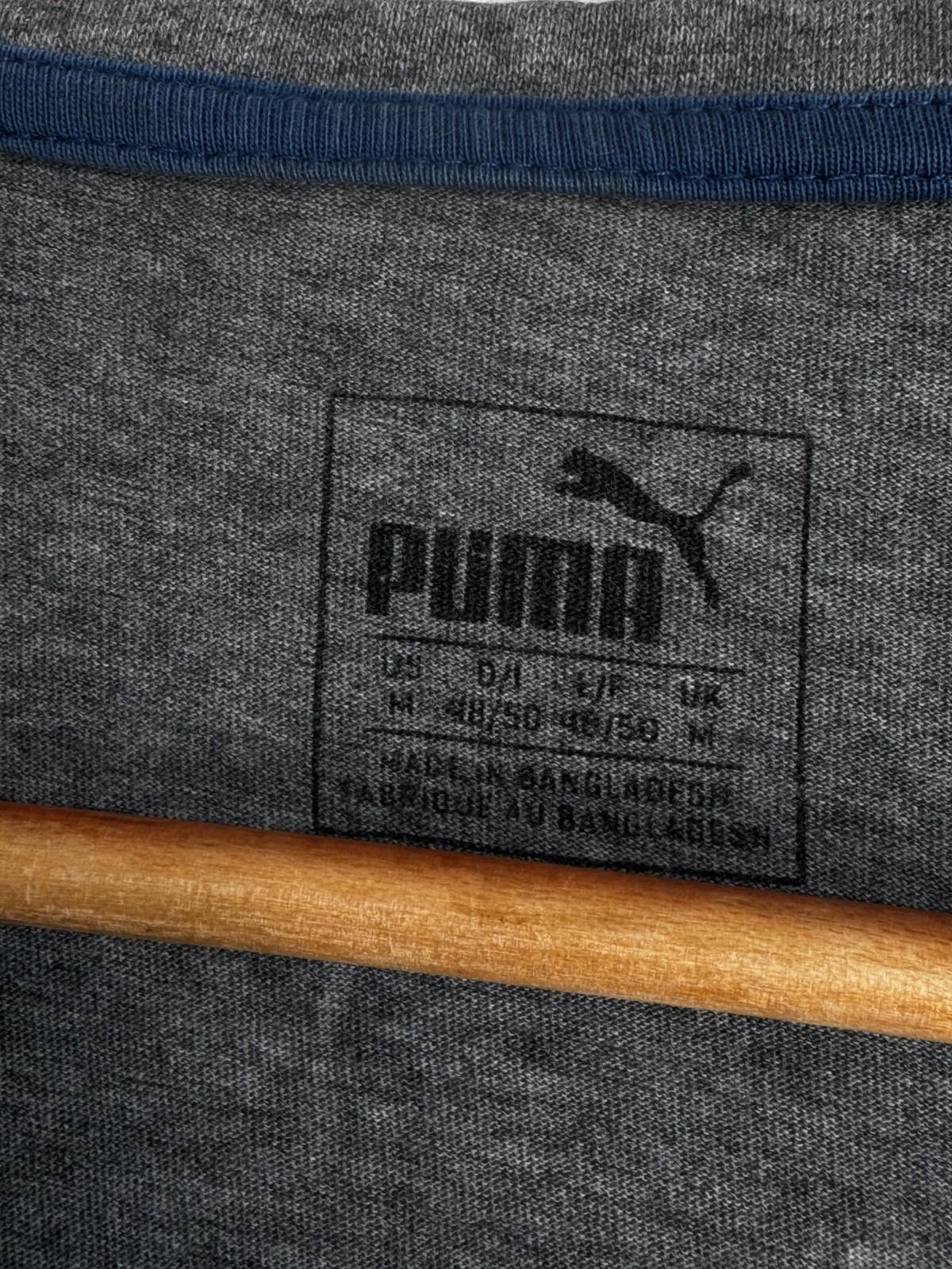 Puma Graphic Logo T-Shirt - Grey Marl - Size Medium - Minor Flaw image 6
