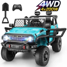24V Kids Ride On Car w/Remote 3-Speed 4WD/2WD Switchable 4x100W Motor Kids Gift