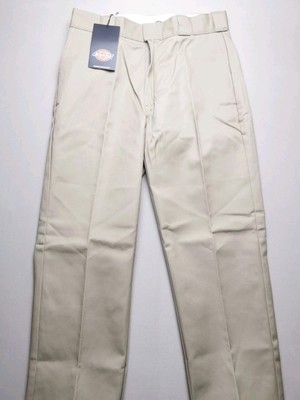 Dickies Herren UK W30 Cropped Arbeitshose 874 NEU Loose Fit Straight Leg Beige Chore