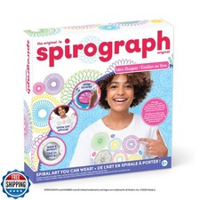 Spirograph Fabric Designer Spiral Art You Can Wear, Kids Toys, Drawing Kit, C