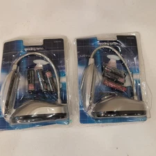 2 Pack Reading Lamp Book Light LED Clip On Bedside Desk Portable NOS - READ