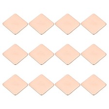 12 Pcs Heatsink Copper Pad Shim IC Chipset GPU Thermal Heatsink 20x20x1.2mm 
