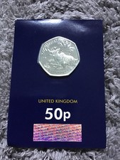 Giant Deer Megaloceros 2024 UK 50p Coin in Change Checker Card Pack - Available on eBay