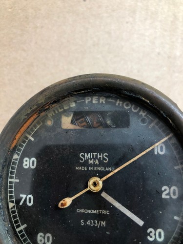 Vintage Rare Genuine smiths Velocette KSS speedometer Mp/h 90 - Picture 6 of 13