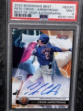 Pete Crow Armstrong Auto 2020 Bowman’s Best Rookie Of The Year Mets Cubs  PSA 9