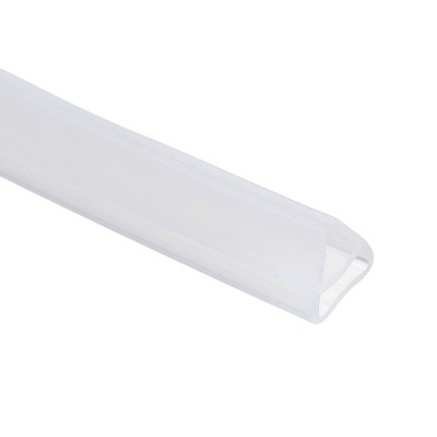 Shower Door Seal 197'' Long for 5/16'' Glass U-Type Seal Strip, Clear