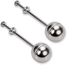 2X Long-Handle Tea Ball Infuser Stainless Steel Reusable Strainer for Loose Leaf