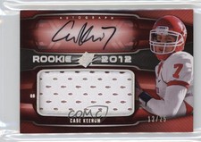 2012 SPx Jersey Rookie /25 Case Keenum #56 Patch Auto 0o9