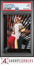 1997 DONRUSS PRESS PROOF SILVER #82 DARRELL GREEN HOF POP 1 PSA 9