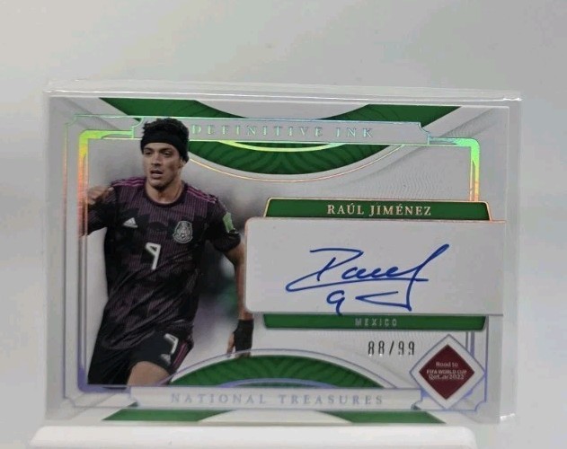 2022 National Treasures Raul Jimenez Definitive Ink On Card Auto 88/99 Mexico