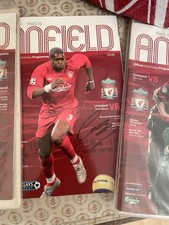 Liverpool 2005 Signed djibril cisse Programme Champions League Winners