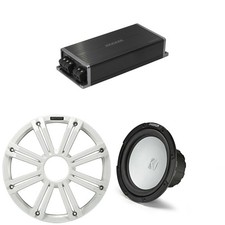Kicker Marine KPX500.1 Powersports Amp  10" Free Air 4 Ohm  White Grill  S...