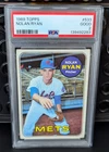 1969 Topps NOLAN RYAN Baseball Card #533 PSA 2 Good