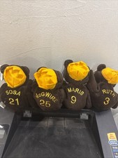Bamm Beanos Home Run Kings MLB Plush Bear Ruth Maris Sosa McGwire Vintage 1998
