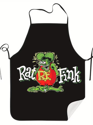 RAT FINK APRON GREAT GIFT ED ROTH DESIGN HARD TO FIND BARBECUE/COOKING ITEM