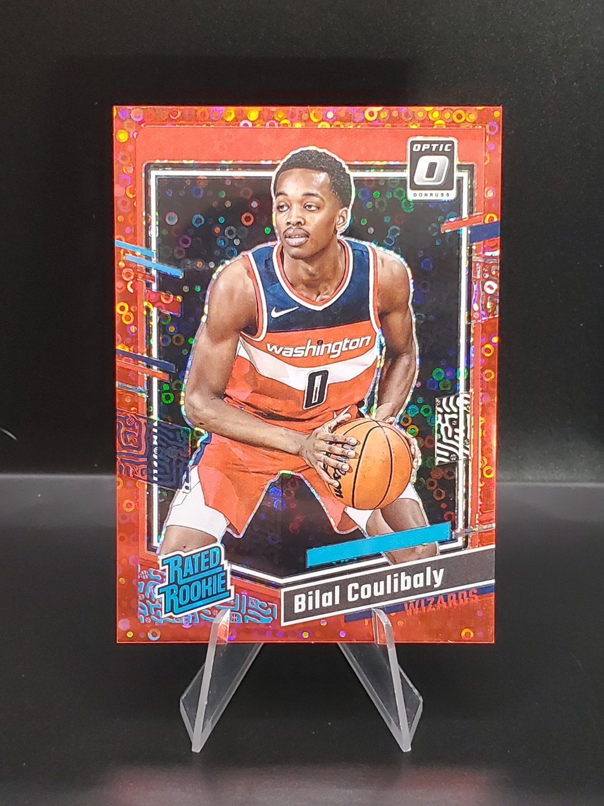 2023-24 Donruss Optic Bilal Coulibaly Rated Rookie Red Disco /75