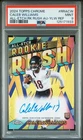 2024 TOPPS CHROME CHROME ALL-ETCH RC RUSH AUTOS CALEB WILLIAMS 28/75 PSA 9