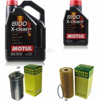 Inspektionspaket 6L Motul 8100 X-Clean+ 5W-30 FüR Seat Toledo II 1.9 Tdi Leon