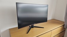 AOC CQ32G1 31.5 Inch Widescreen QHD Curved Monitor - Black/Red