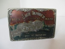 Vintage Jack Daniels Sour Mash Whiskey Belt Buckle 1904 St Louis Exposition
