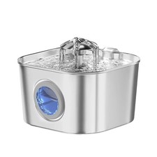 Pet Water Dispenser Bowl  Gravity Feed Drinking Bowl for Dogs  Cats