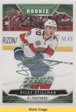 2019-20 Upper Deck MVP High Series Rookies Green Script Riley Stillman READ 1tr