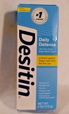 Desitin Daily Defense Zinc Oxide Diaper Rash Cream Skin Protectant 4 oz NEW