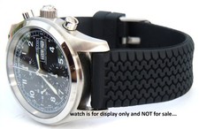 Cinturino orologio gomma battistrada pneumatico impermeabile 20 mm per Hamilton Khaki Field