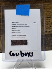 2025 Panini Prizm Black Cliff Harris #36 Auto Redemption