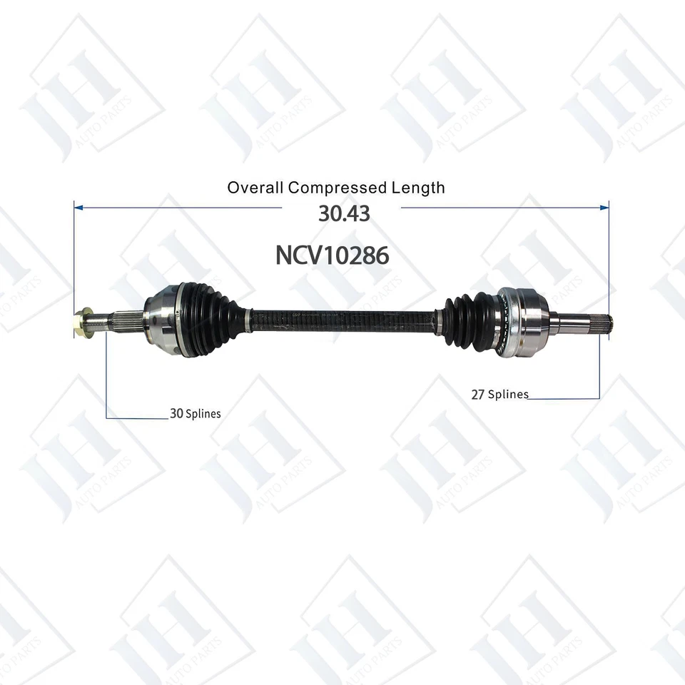 Eje trasero izquierdo OE conductor CV para 2003 04 05 06 07 Cadillac CTS transmisión manual Foto 2 de 4