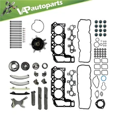 Timing Chain Kit Head Gasket bolts Set Water Pump For Dakota Jeep 3.7L 2005-2009
