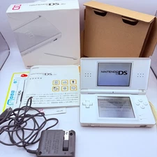 Nintendo DS Lite white + Charger Genuine touch pen Cleaned + Tested express
