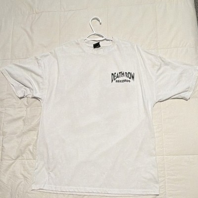 Death Row Records Doberman White Double-Sided Graphic Men's Cotton Tee