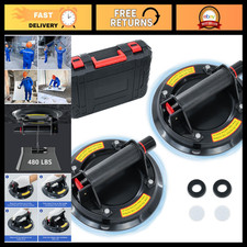 8" Heavy Duty Glass Suction Cups for Lifting Large Glass - 700 lb Capacity
