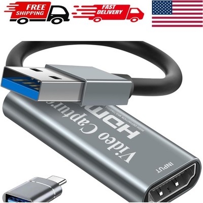 Ultra-Low Latency HDMI to USB Capture Card - Perfect for Streaming & Teaching