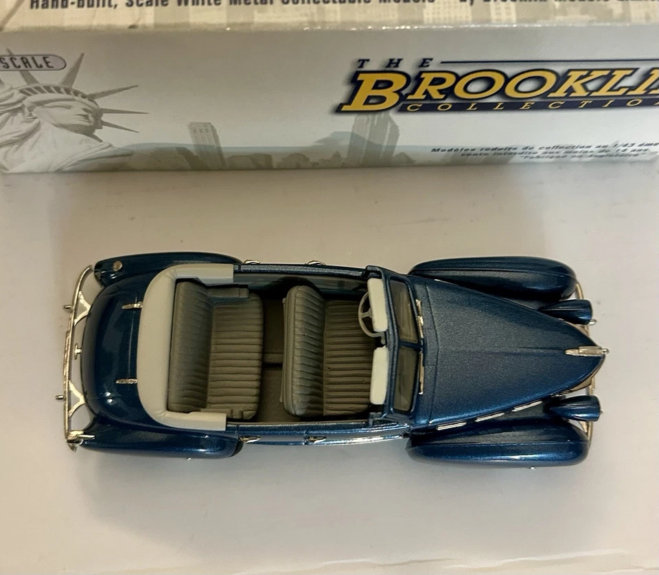 Brooklin F Special n° 5 1/43 1938 CADILLAC 60 SEDAN Blue Ltd Edition 1-750 BOX - Photo 3/4