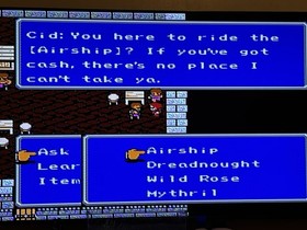 Final Fantasy II (2) for Nintendo (NES) Overworld Map  And Game