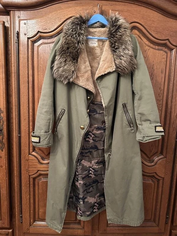 Women Pinko Parka Beige 38 - Bild 2 von 4