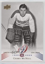 2008-09 Upper Deck Montreal Canadiens Centennial Set Gerry McNeil #62 aa7